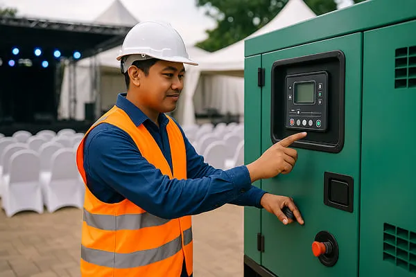 Industrial generator set rental